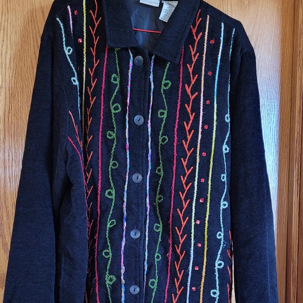 Preowned Ladies Xl 1618 Black Jacket 34